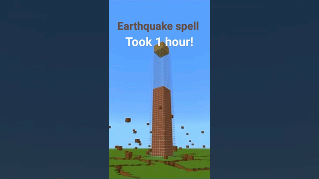 I have build the earthquake spell from Clash of Clans in Minecraft! #minecraft #clashofclans