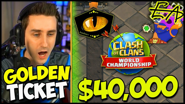 GOLDEN TICKET and $40,000 for THIS ONE Match in Clash of Clans!!