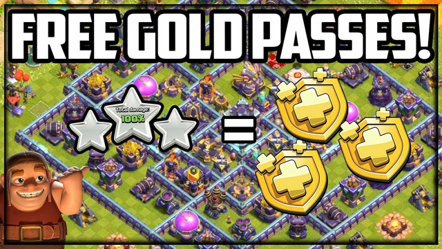 THREE Stars = FREE Gold Passes in Clash of Clans!
