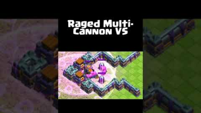 ELIXIR GOLEM VS RAGED MULTI CANNON - CLASH OF CLANS (COC) SUPERCELL #cocshorts #shortsfeed #clash