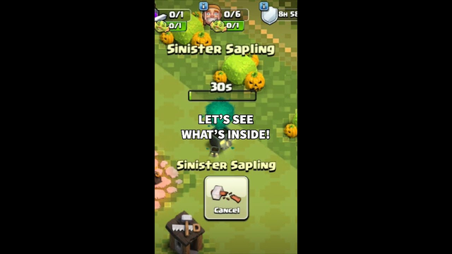 What's Inside the NEW Sinister Sapling? Clash of Clans Mashup Madness #shorts