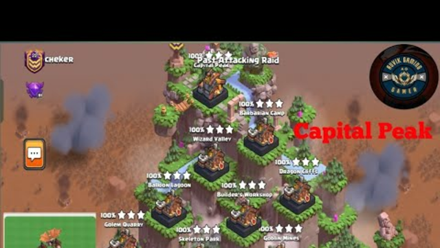Clan Capital attack strategy CAPITAL PEAK (Clash Of Clans)
