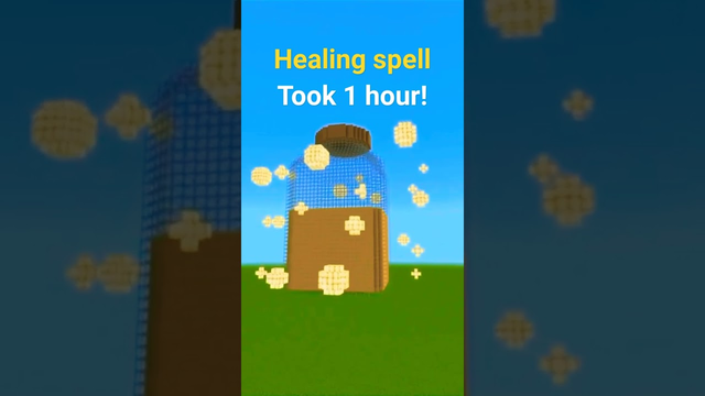 I have made the healing spell from Clash of Clans in Minecraft! #minecraft #shorts #clashofclans