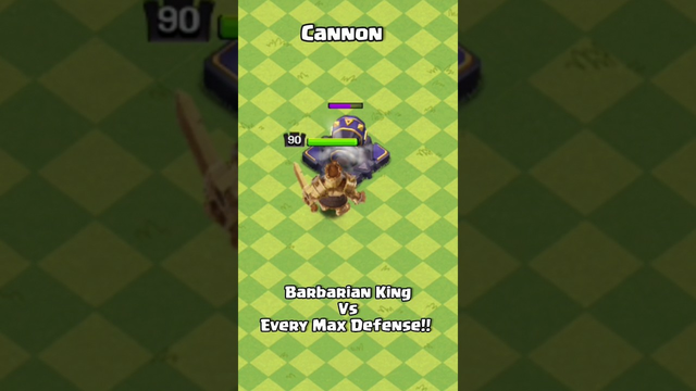 Barbarian King Vs Every Max Defense | Clash of Clans