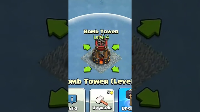 BOMB TOWER LEVEL 0 TO MAX LEVEL || CLASH OF CLANS