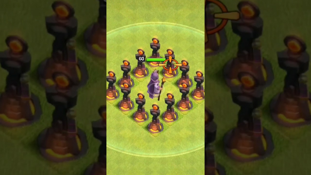 All Heroes Vs Level 1 Inferno Tower Base Formation Clash Of Clans #coc #cocshots #shorts