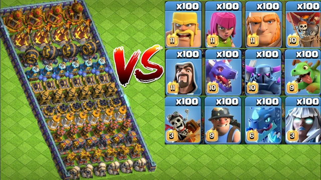Coc Clan Capital Max Defense Formation vs All Elixir Troops [Part-1] Clash of Clans |