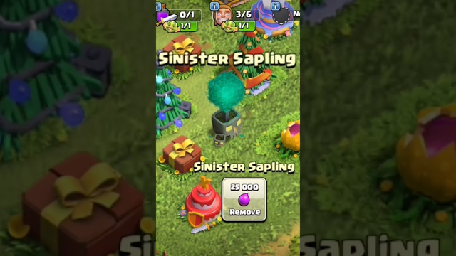 sinister sapling in clash of clans #AOSTICKERS #JMK4717
