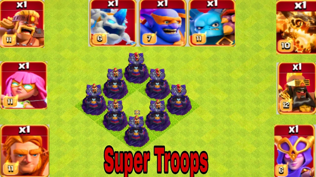 Super Troops Vs Wizard Towers |Clash Of Clans
