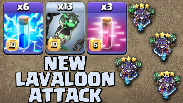 NEW LAVALOON ATTACK IS BROKEN! Haste + Lightning Strategy in Th15 - Clash Of Clans