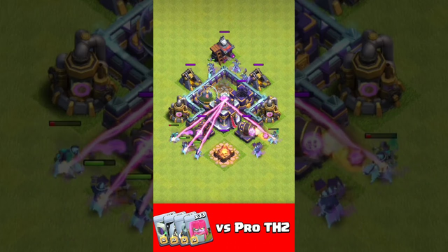 Pro TH2 vs Halloween Troops (Clash of Clans) #coc #clashofclans #cocshorts #shorts #gaming