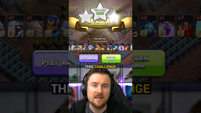 EASILY Three Star the NEW Challenge #shorts #clashofclans #coc #challenge