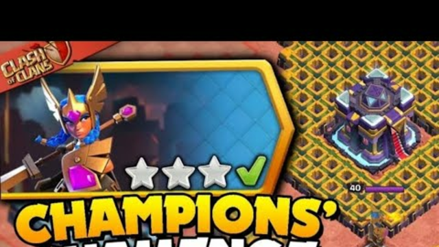 easiest way to 3 star CHAMPIONS! CHAMPIONS CHALLENGE (COC) Clash Of Clans......