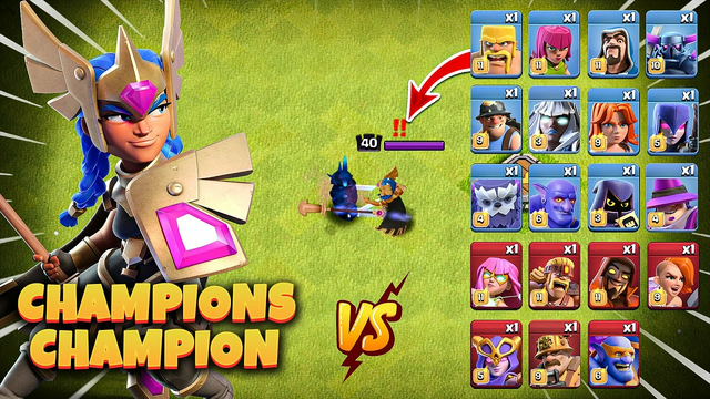 Champions Champion VS All Troops Clash of Clans - Epic COC Battle