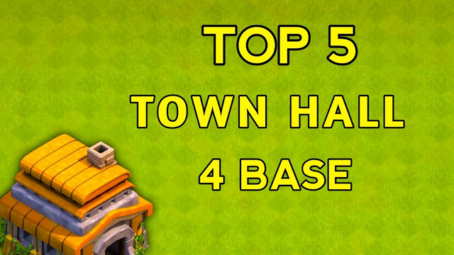 BEST TOWN HALL 4 BASE ( Clash Of Clans)