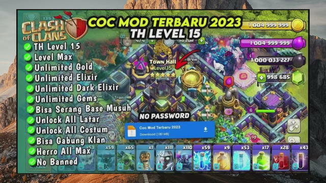 CLASH OF CLANS MOD DOWNLOAD - CLASH OF CLANS MOD APK UNLIMITED EVERYTHING 2022 UNLOCKED ALL ANDROID