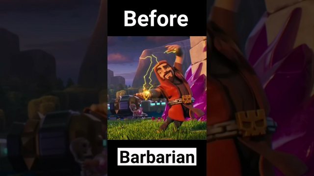 Barbarian transformation - clash of clans #clash of clans  #coc #cocshorts