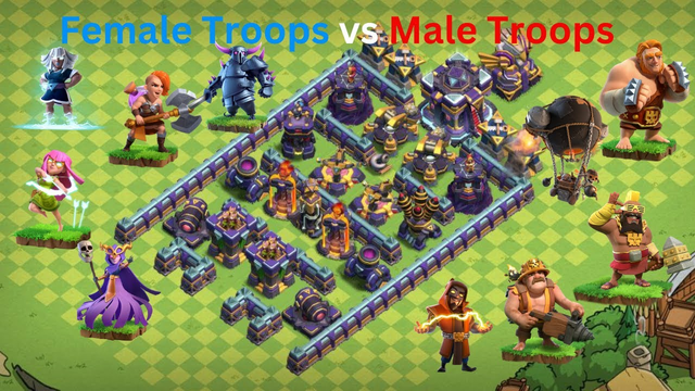The Ultimate Clash of Clans Battle: Male Troops vs Female Troops