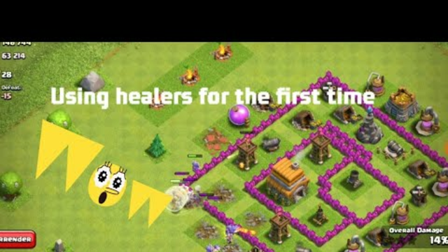 Using healers first time|clash of clans gameplay|