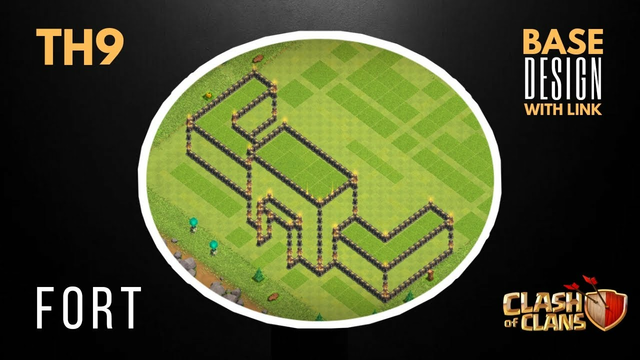 FORT | TH9 3D BASE DESIGN 2023 WITH LINK | CLASH OF CLANS