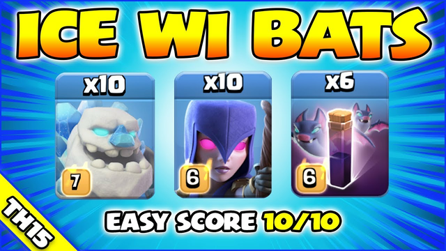 ICE WI BATS is UNSTOPPABLE!!! TH15 Attack Strategy (Clash of Clans)