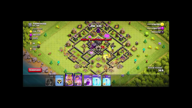 Clash of clans. Valkyries vs town hall 9
