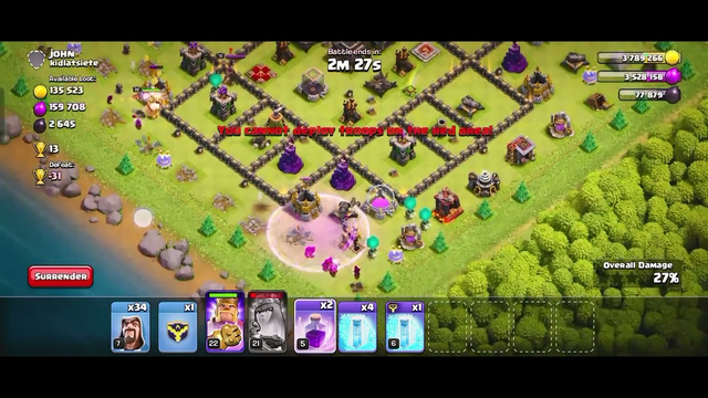 clash of clans. Wizards vs town hall 10