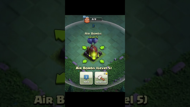 AiR BOMbs 1 to Max|| Clash of Clans#mrsteeve #clashofclans#shorts