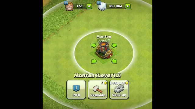 Clash Of Clans Mortar Upgrade To Max Level #clashofclans #coc #mortarupgrade #cocnewupdatert