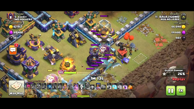 playing on clash of clans and clan war