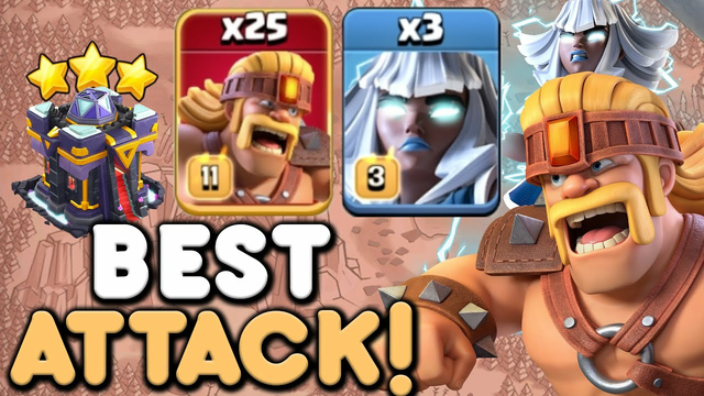 TH15 Super Barbarian + Electro Titan Attack | BEST Th15 Attack Strategy in Clash of Clans