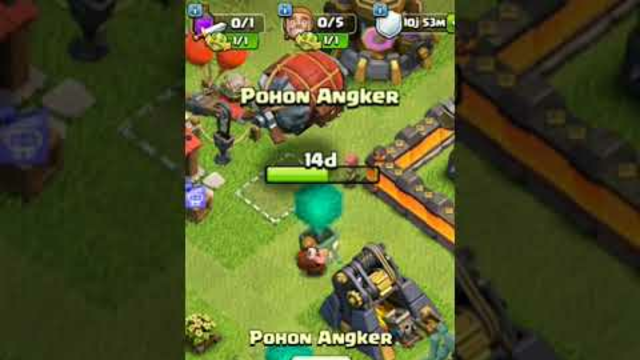 COC (CLASH OF CLANS) POHON ANGKER #bersama #coc #gameplay