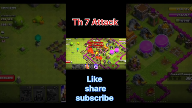 Mastering TH7 Attack in COC . #clashofclans #gaming #shorts