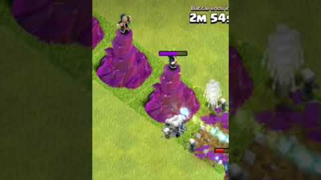 Witch Vs wizard tower (clash of clans)#trending #shorts