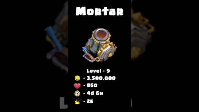 All Mortar Level Transformation | Clash of Clans #clashofclans #coc #doomboom #mortar