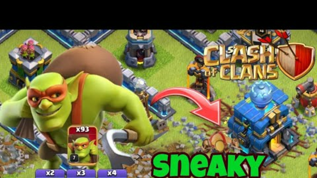 Sneaky Gobline + Spells Attack Town hall 12# Clash of clans Gameplay # Chhit Gaming.