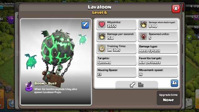 Lavaloons Boom + Bust Clash Of Clans