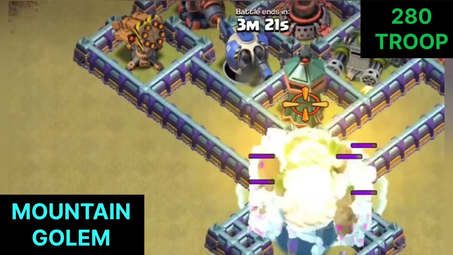 NEW POWER FULL DEFENCE VS MOMMA PEKAA,MOUNTAIN GOLEM CLASH OF CLANS VIDEO #kgf2 #song