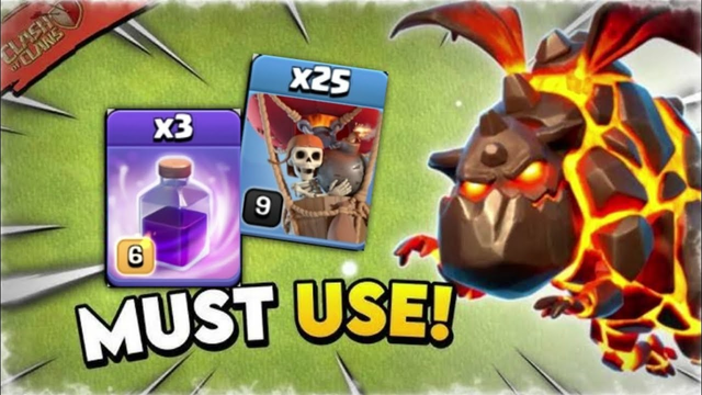 Must use lavaloon th13 attack strategy  (clash of clans)