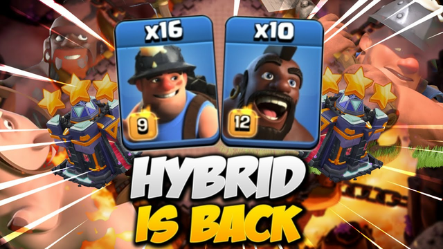 Th15 Hog Miner Hybrid Attack Strategy - Th15 Attack Strategy Clash Of Clans