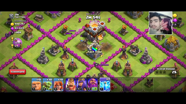 Clash of Clans Best gameplay of HB Azad