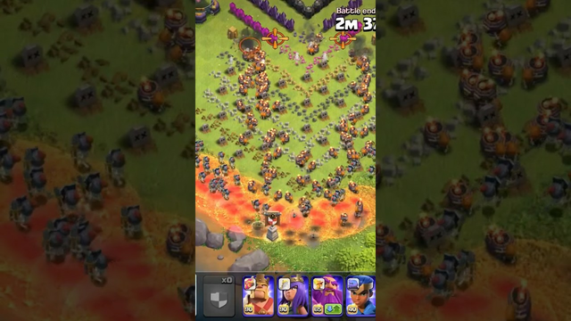 Army of the Dead skeletons in Clash of Clans like Tsunami #coc #clashofclans #shorts