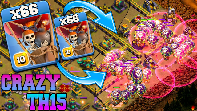 Balloons are too strong on town hall 15 !! 66 Balloon Best Th15 Attack Strategy - Clash Of Clans