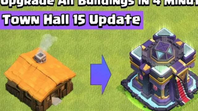 TOWN HALL 1 To 15 TIMELAPSE CLASH OF CLANS