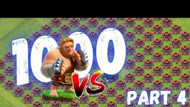 1000 Super Giant VS ALL ARMY DeFeNSeS || PART-4 || Clash of Clans#mrsteeve#clashofclans #shorts