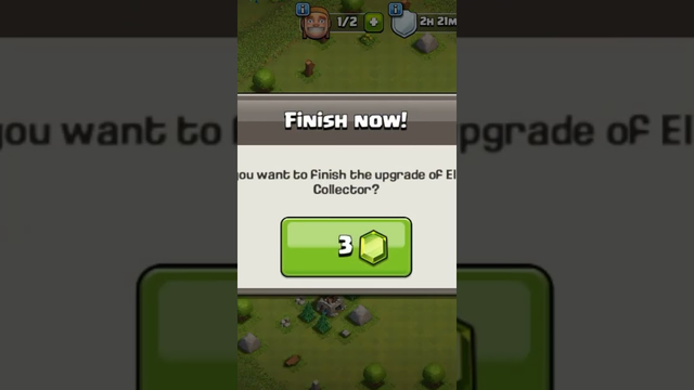 Clash of Clans upgrading Elixir Collector level 1 to 4