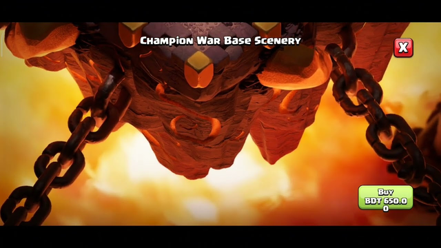 Champion War Base Scenery clash of clans