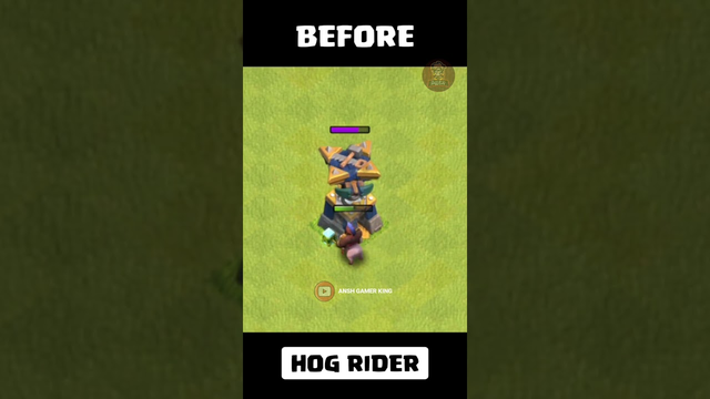 Hog Rider Transformation | Baby to Men - clash of clans #shorts #clashofclans #coc #anshcoc