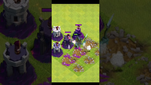 MAX Witch Golem vs All Level Wizard Tower - COC | #clashofclans #cocshorts #shorts
