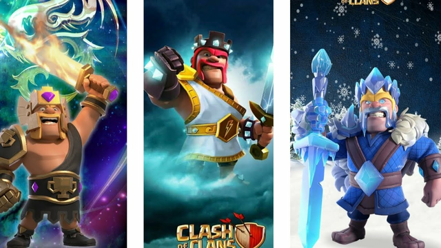 Clash of clans All king skins | |  Barbarian king skins | | #coc #clashofclans